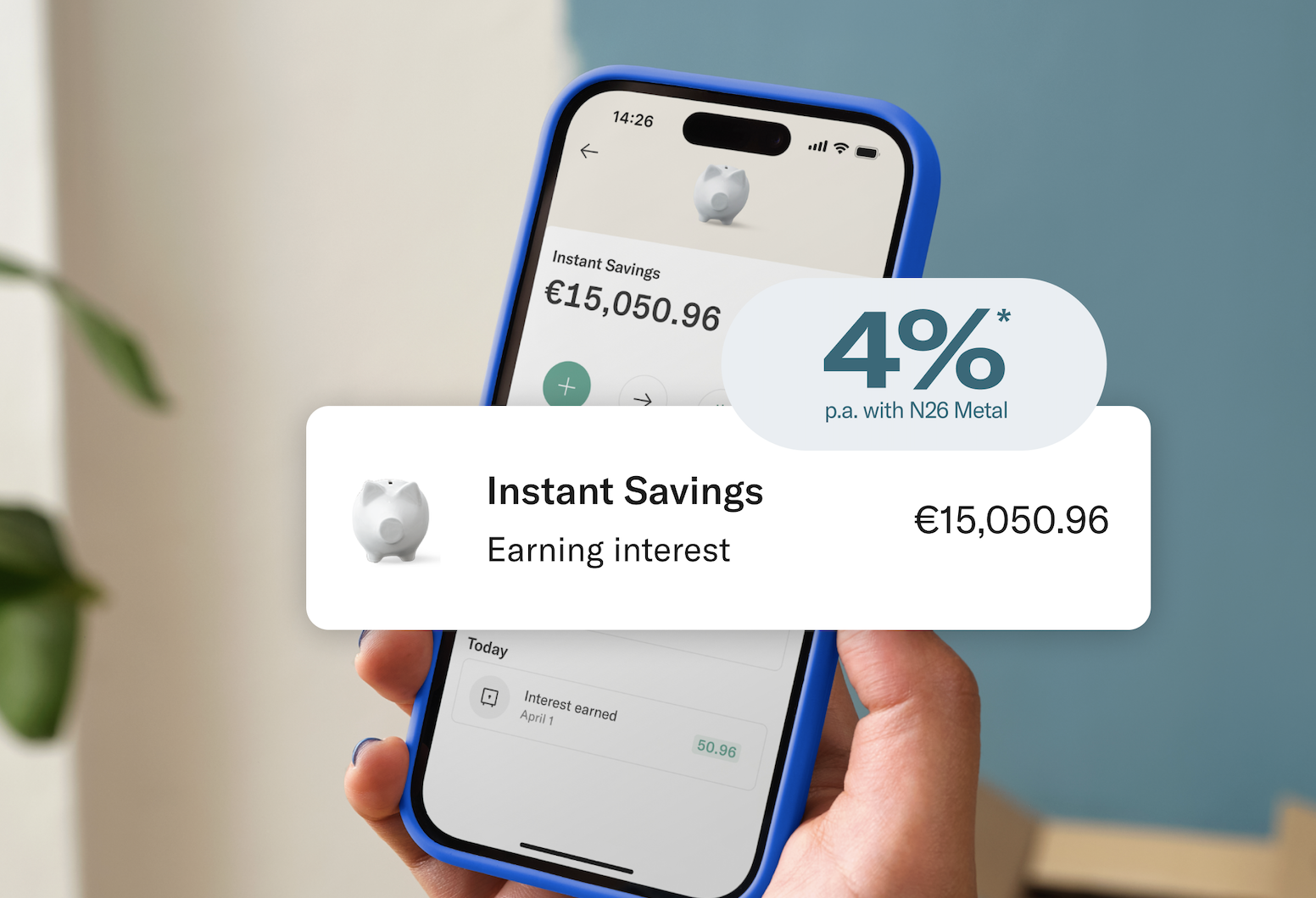 Digitale bank N26 lanceert nieuwe Instant Savings-rekening