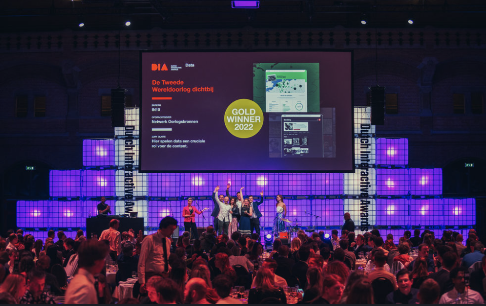 IN10 meest bekroonde bureau bij Dutch Interactive Awards (DIA’s)