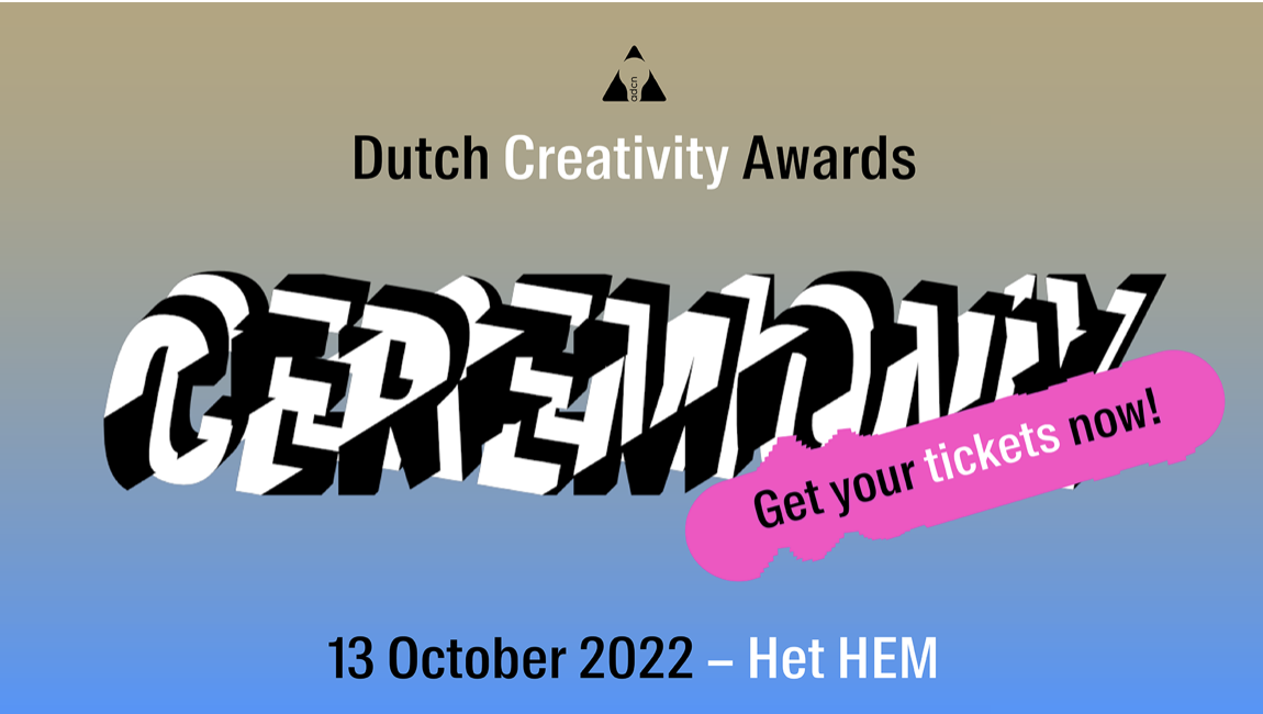 Dutch Creativity Awards Ceremony op 13 oktober in  Het HEM