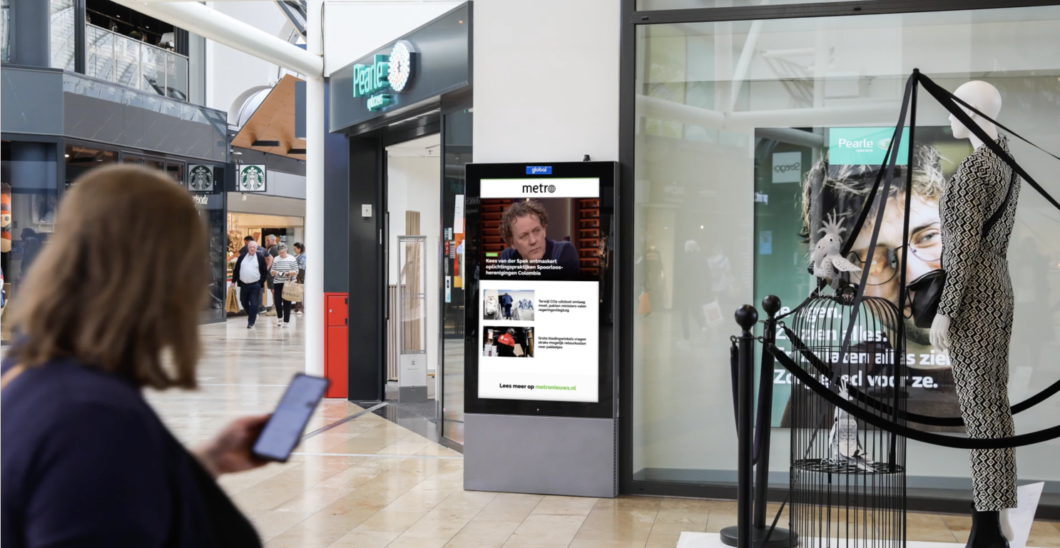 Real-time infotainment nu op duizenden digitale schermen in Nederland