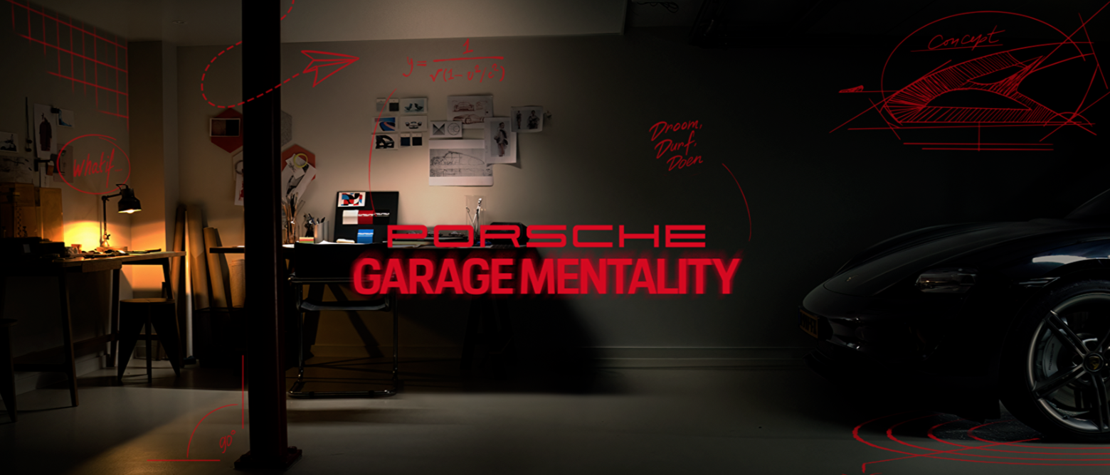 Porsche en Dentsu Creative brengen ode aan de 'garagementaliteit'