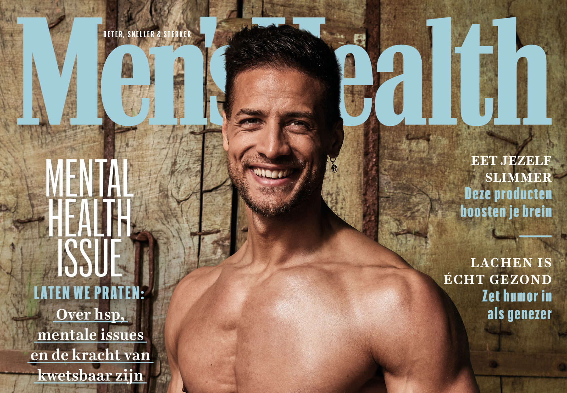 Juvat Westendorp gezond in shape op de cover van Mens Health