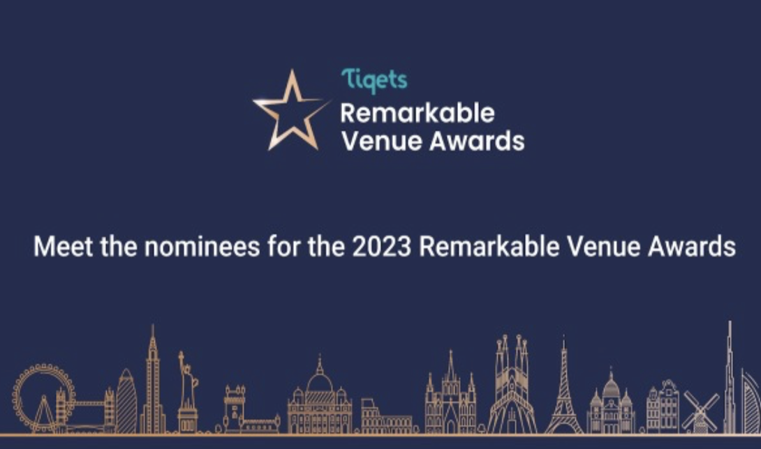 Tiqets onthult genomineerden 7e editie Remarkable Venue Awards
