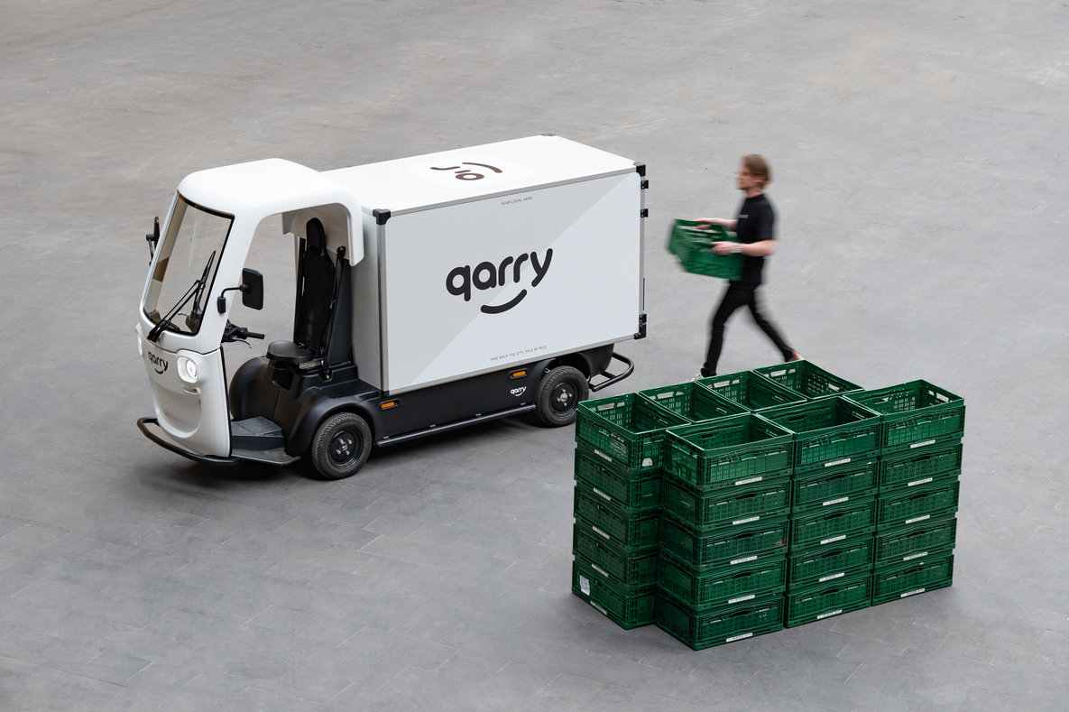 Qarry verovert de stad met logistiek wagentje