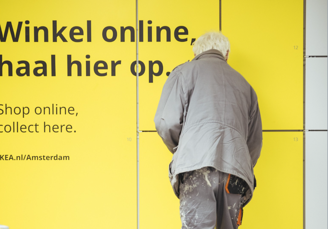 IKEA Amsterdam is eerste vestiging wereldwijd waar bestellingen uit de muur worden getrokken