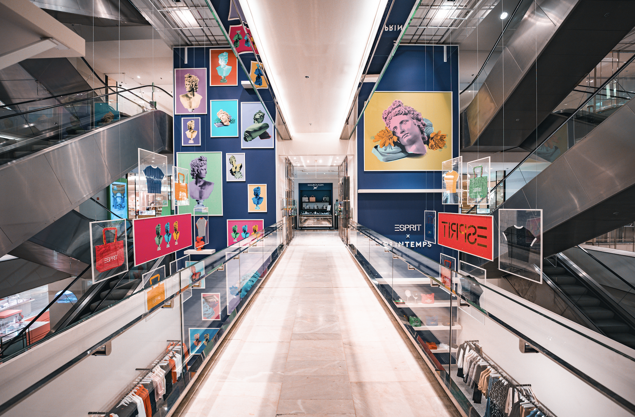 Esprit opent pop-up in Haussmann Atrium van Frans warenhuis Printemps