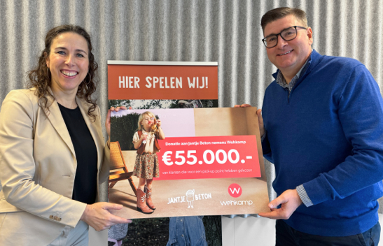 Wehkamp steunt Jantje Beton met 55.000 euro