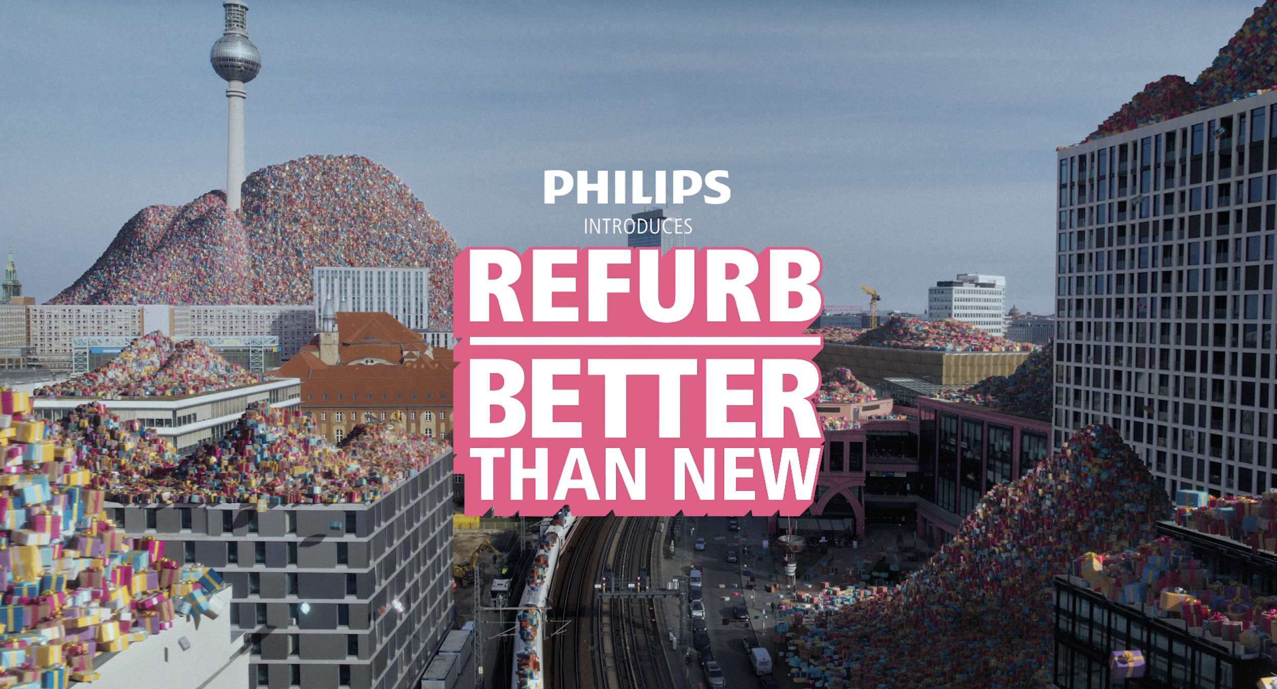 Philips' immersive campagne moedigt het kopen van refurbished producten aan
