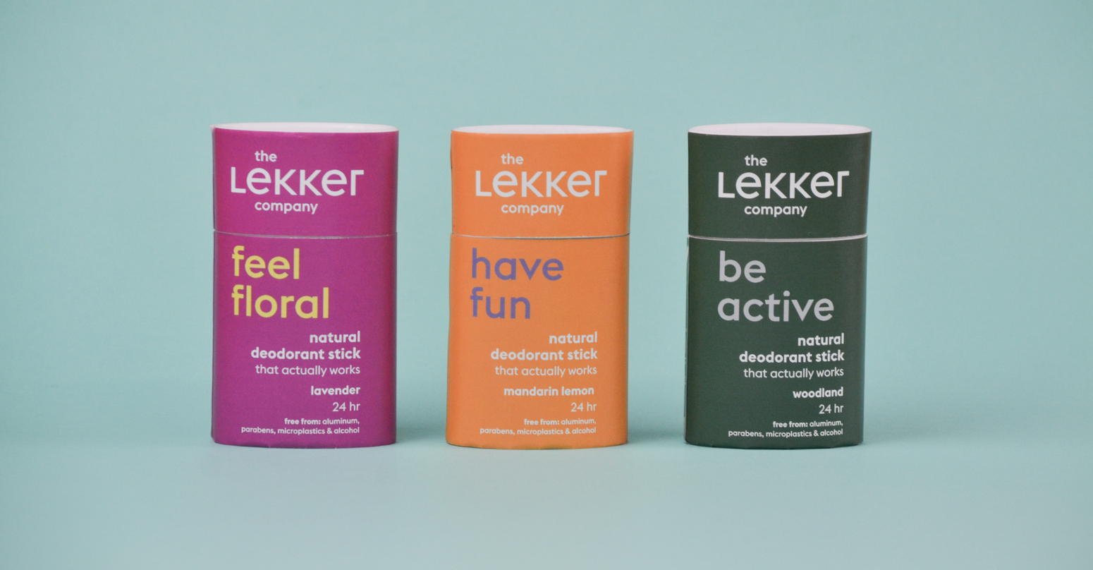 The Lekker Company brengt drie nieuwe deodorant sticks uit