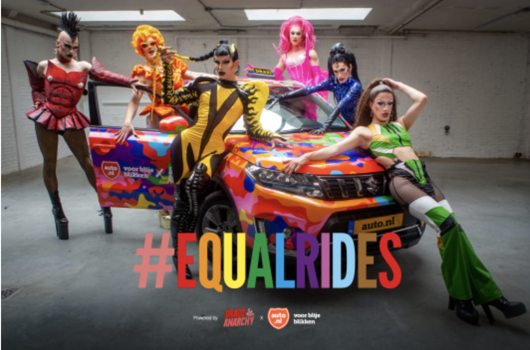 Equal Rides voor Drag Queens dankzij Auto.nl en Fama Volat