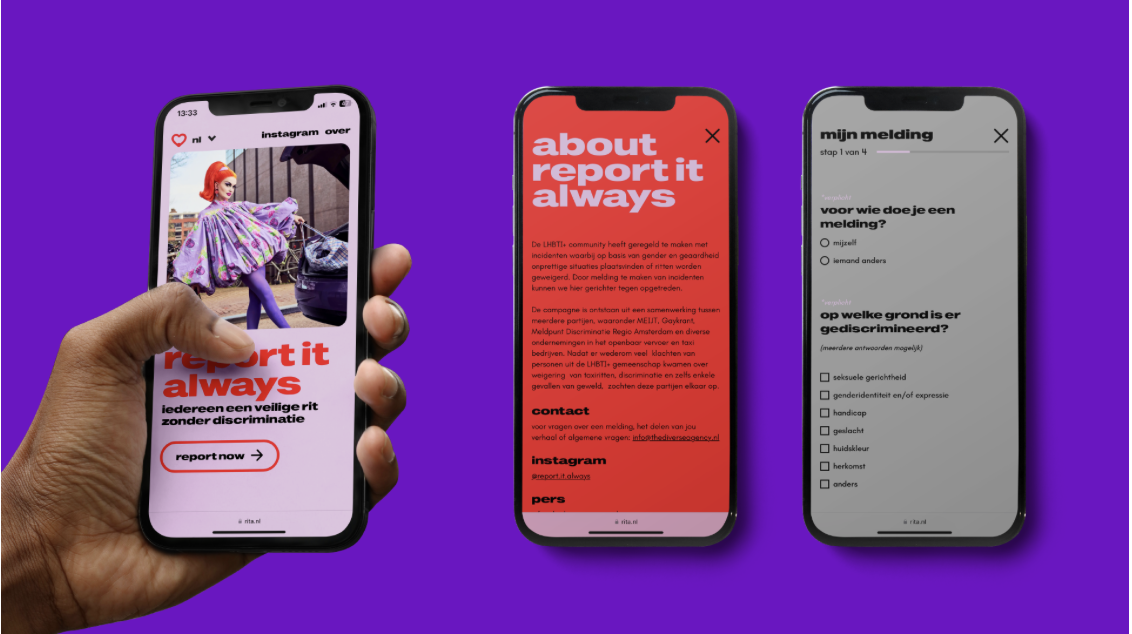 Report It Always (RITA) gelanceerd: een community-based platform voor veiligheid en discriminatiemeldingen in de queergemeenschap