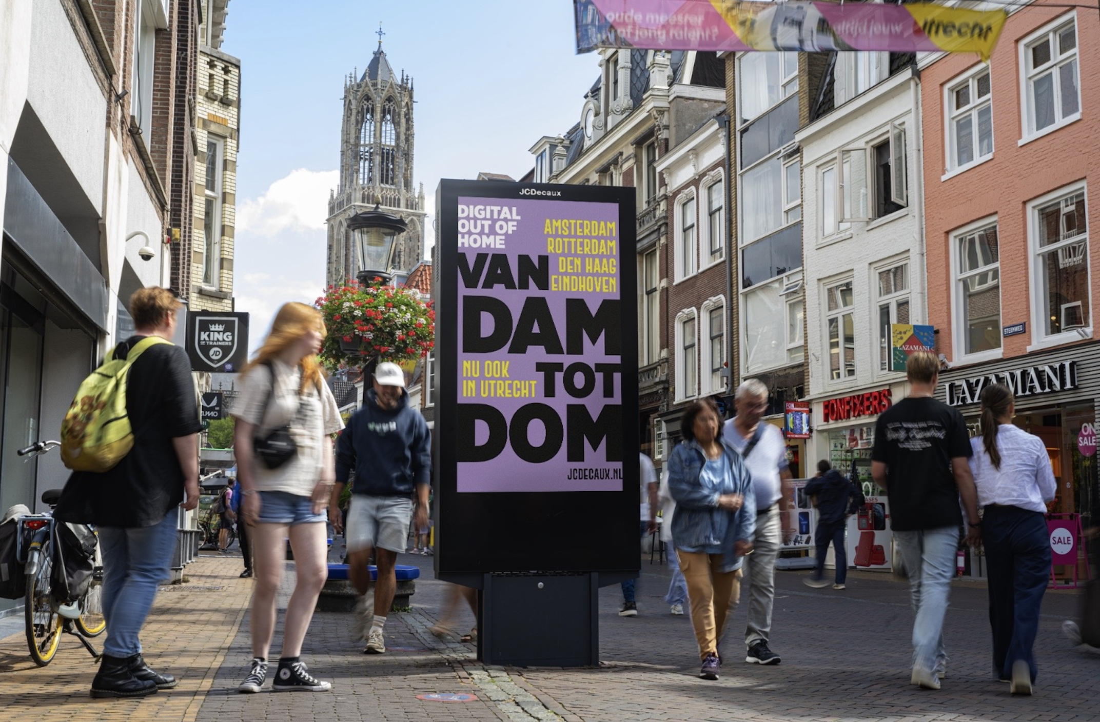 Digitale reclameborden van JCDecaux nu ook te vinden in Utrecht