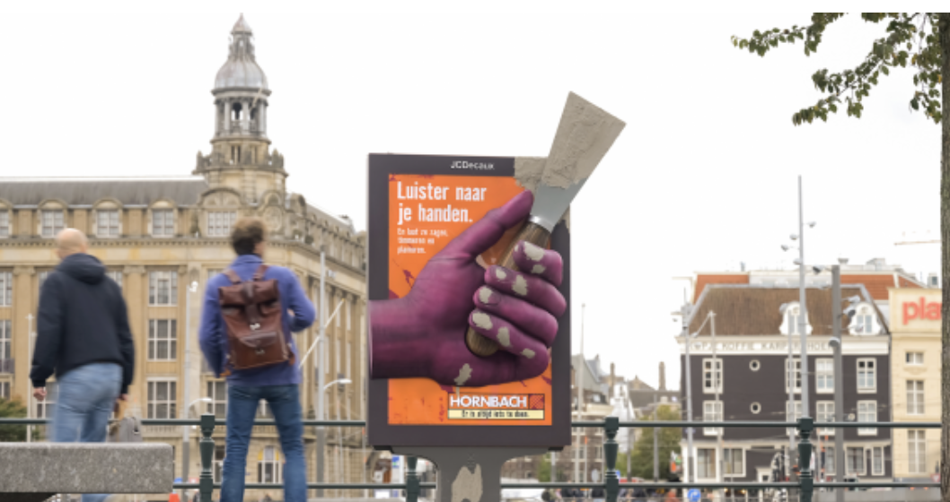 HORNBACH campagne Luister naar je handen komt nu echt tot leven