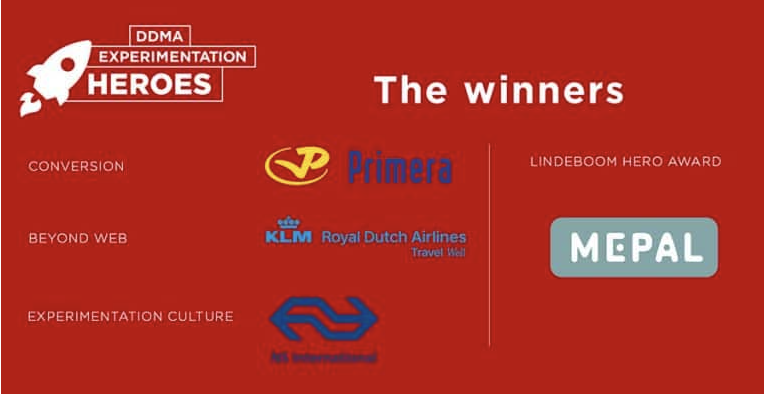 Primera, NS International en KLM winnen DDMA Experimentation Heroes 2024