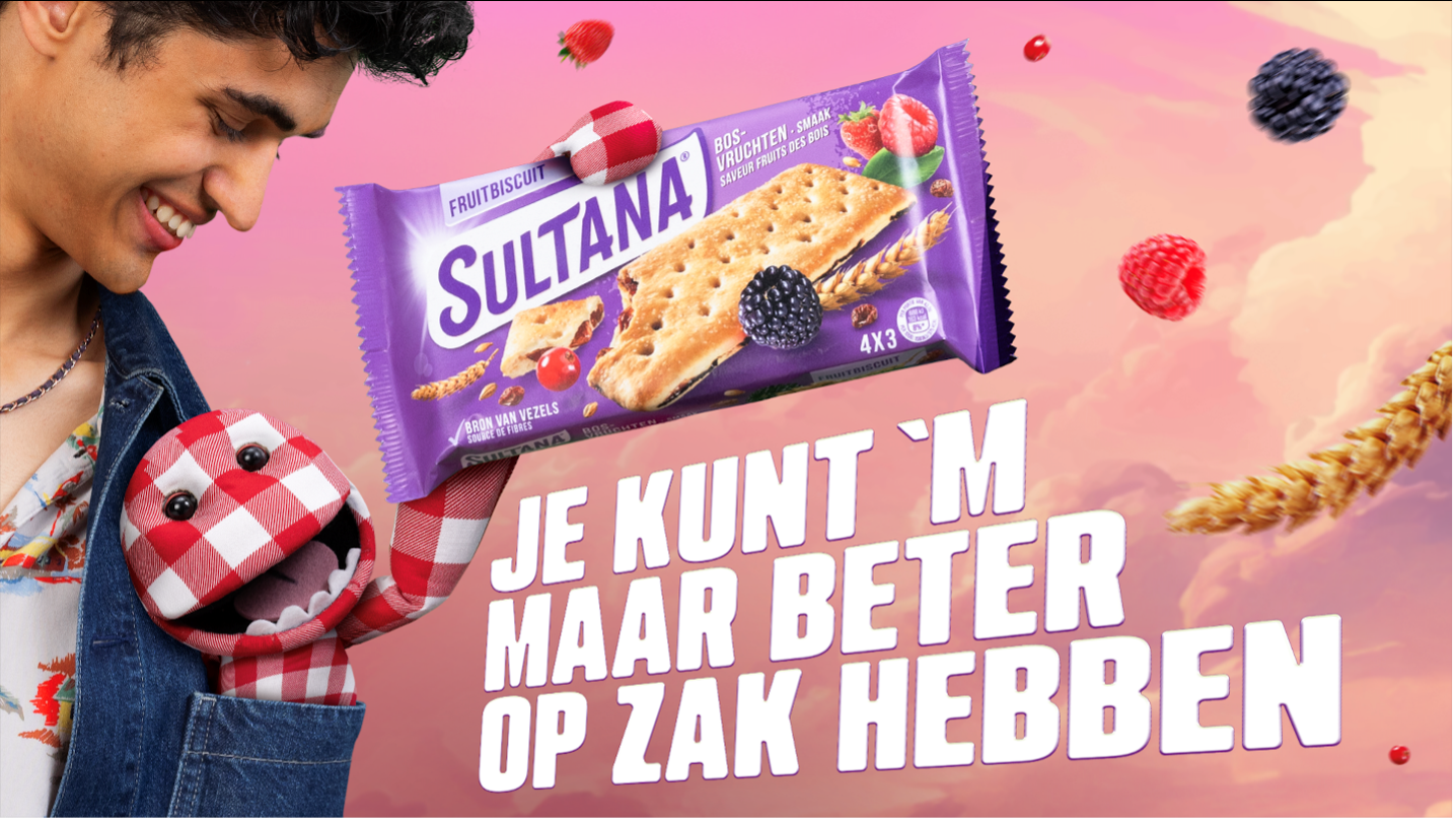 Nieuwe Sultana campagne 'Je kunt 'm maar beter op zak hebben' vanaf deze week live