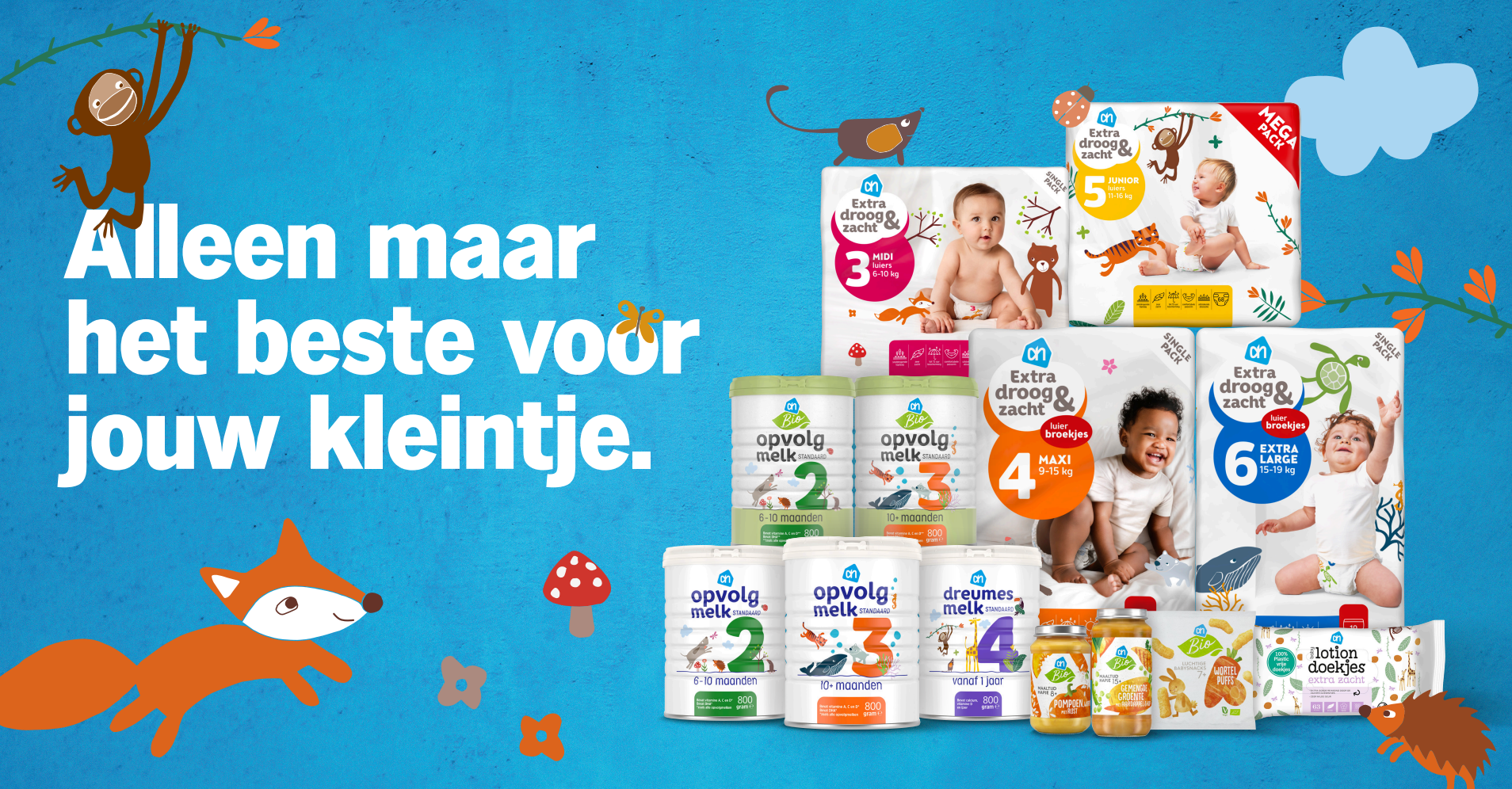 Albert Heijn lanceert vernieuwd baby- en peuterassortiment