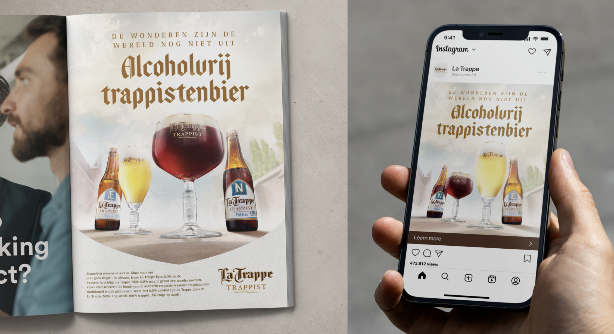 La Trappe x Kaliber werpt eerste vruchten af met wonderlijke 0.0-campagne