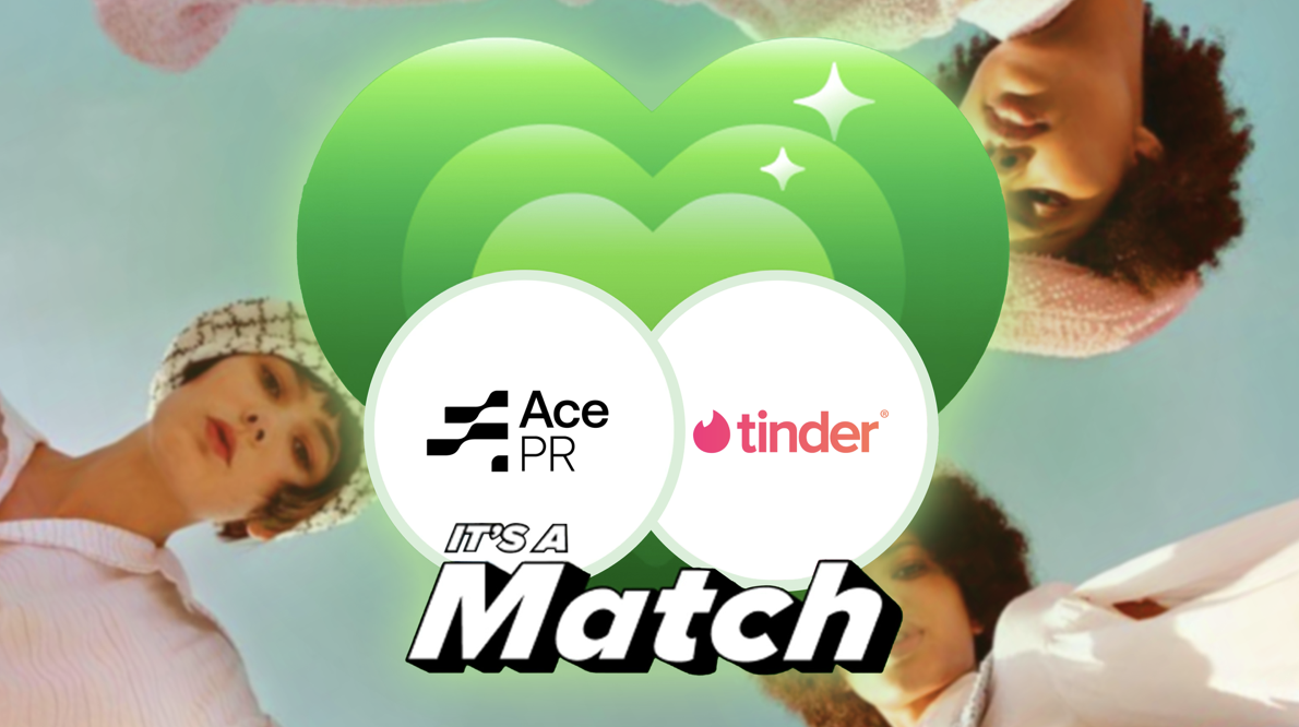 ACE en Tinder swipen allebei naar rechts voor PR-samenwerking