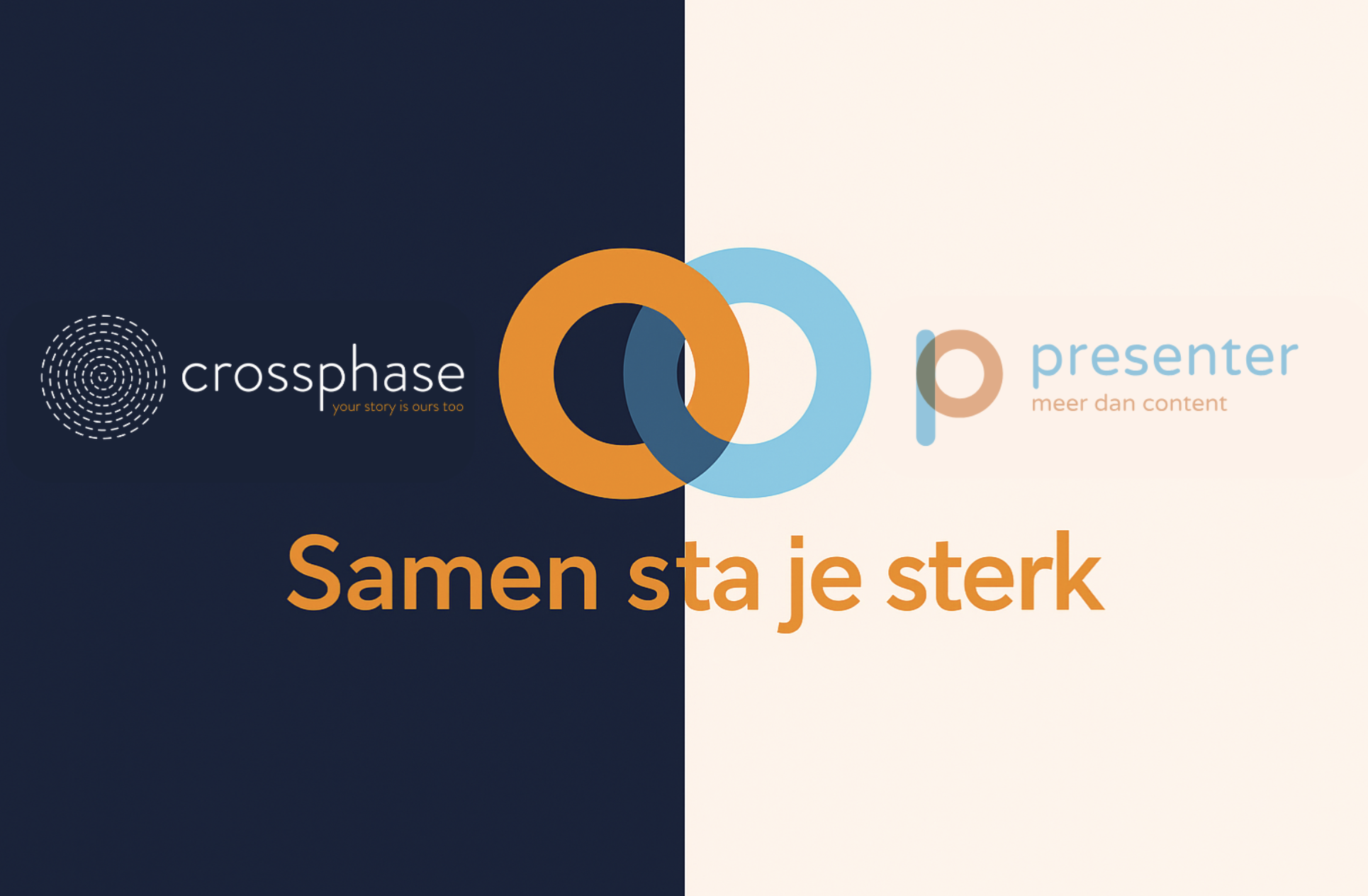 Contentbureaus Presenter en Crossphase staan samen sterker