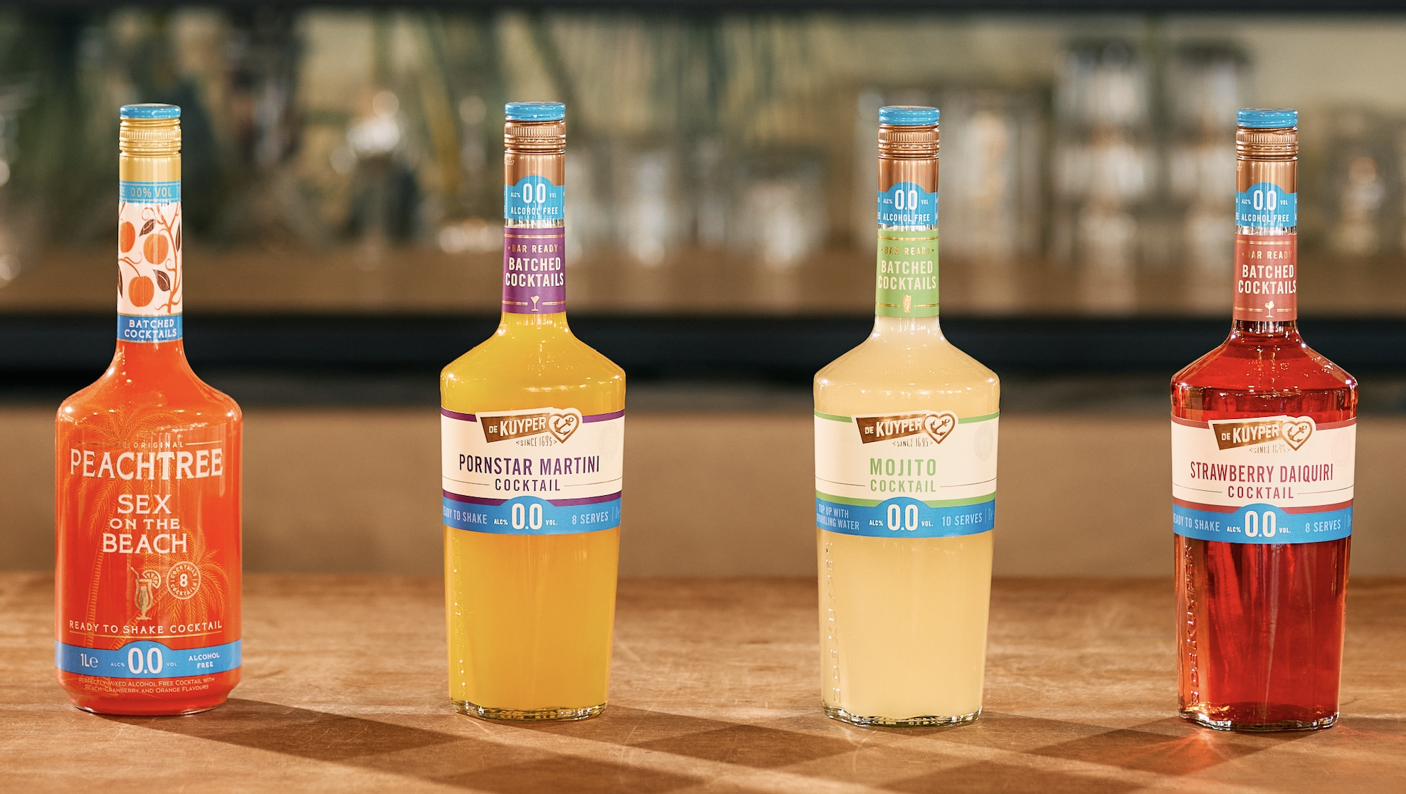 De Kuyper lanceert alcoholvrije cocktails die je zo kunt serveren