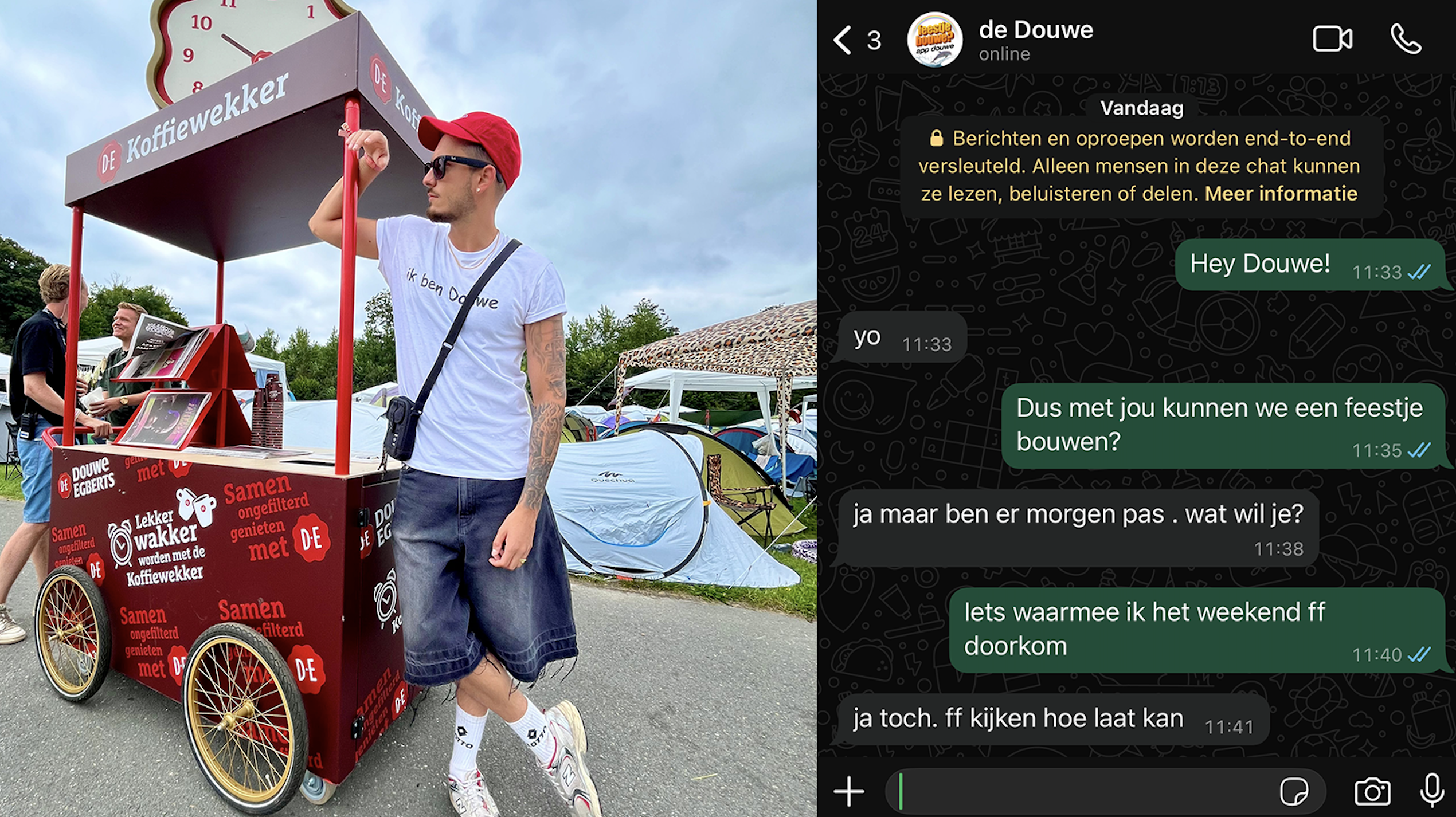Virale 'dealer' op Lowlands blijkt stunt van Douwe Egberts en Truus