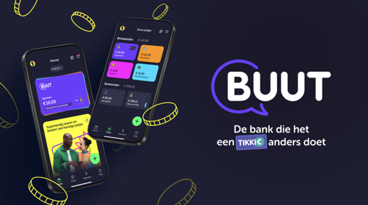 Neobank BUUT, de nieuwe bank van de makers van Tikkie, nu live