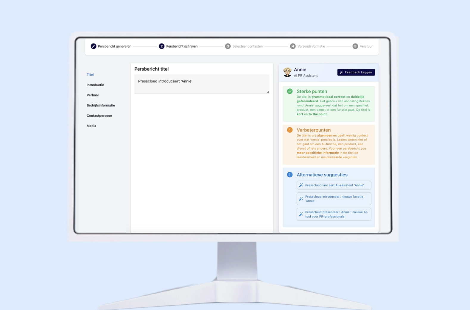 AI-tool Annie van Presscloud pakt typische PR-praat aan