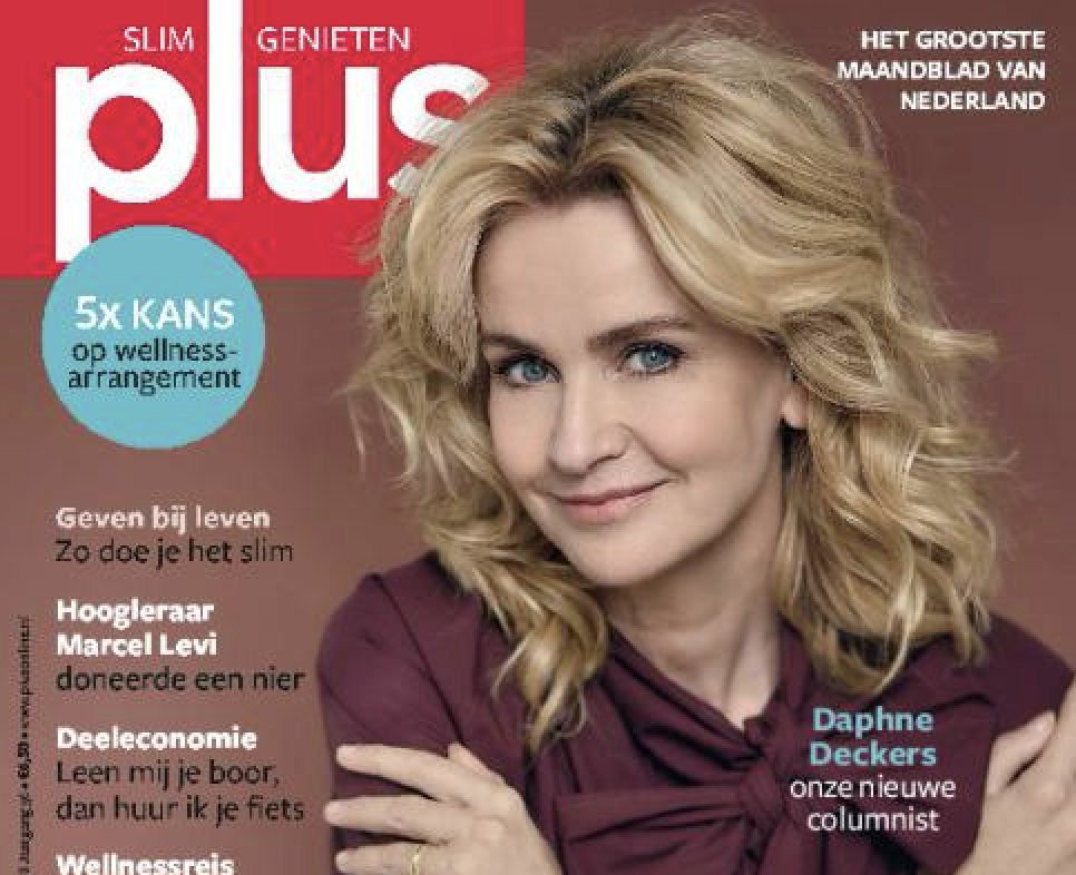 Daphne Deckers nieuwe columnist Plus Magazine