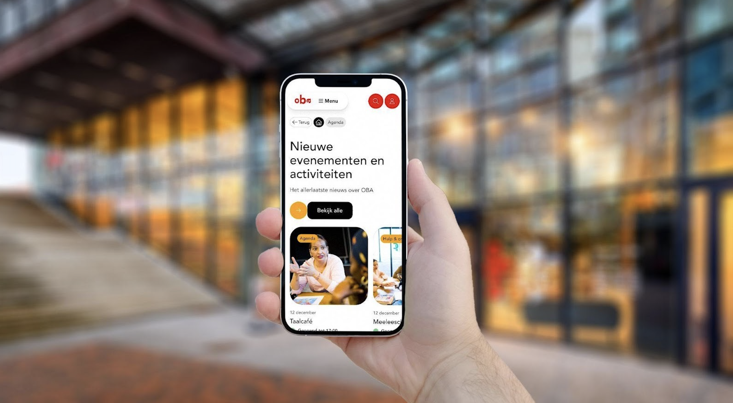 Greenberry vertaalt veranderende functie OBA naar nieuwe website