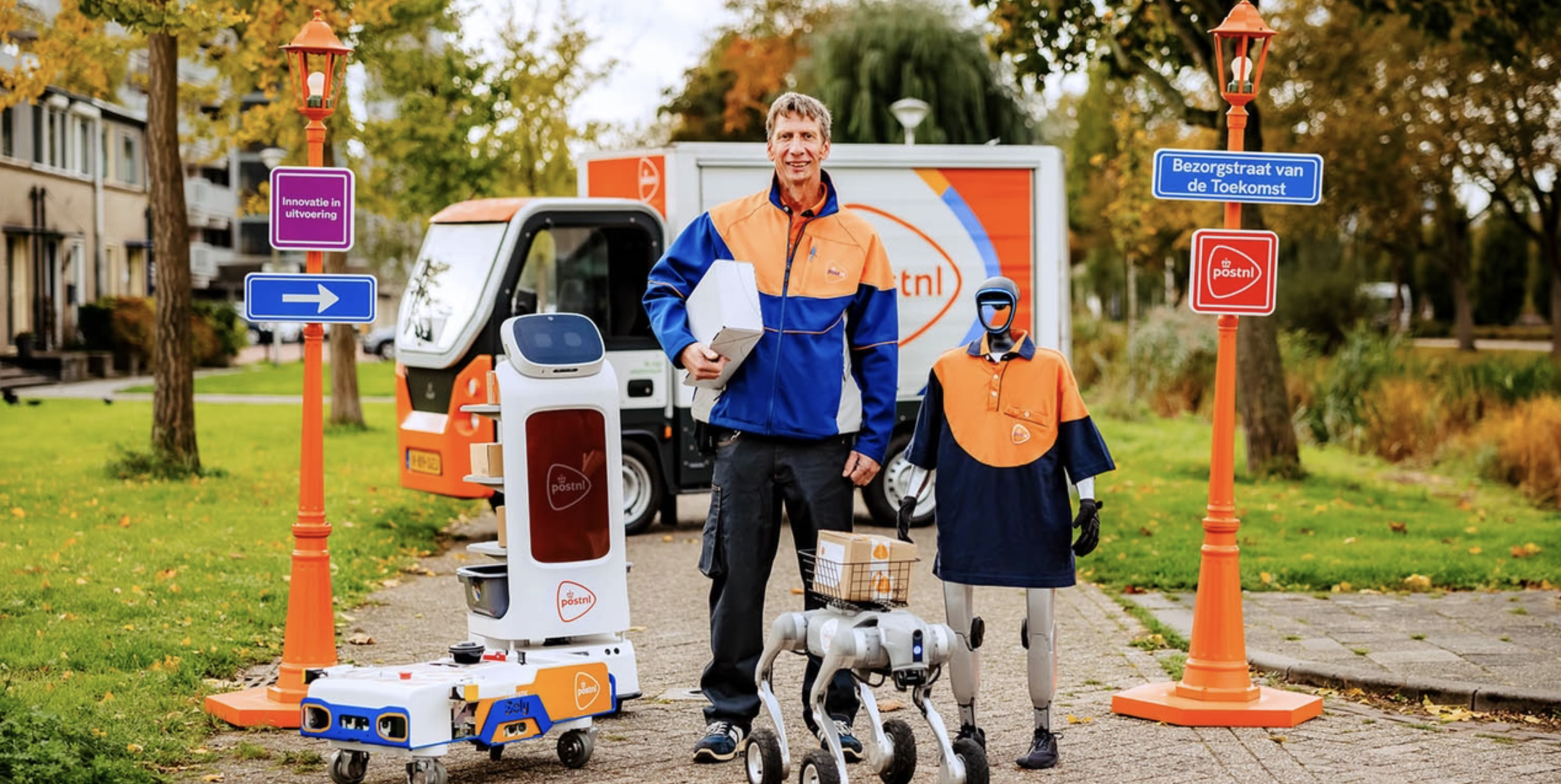 PostNL experimenteert met robots voor pakketbezorging