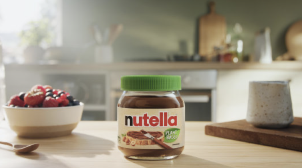 Plantaardige Nutella met groene deksel in Nederland verkrijgbaar