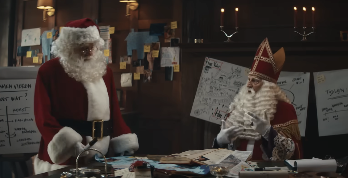 Sinterklaas en Kerstman zij aan zij in nieuwe campagne Bol en Dept