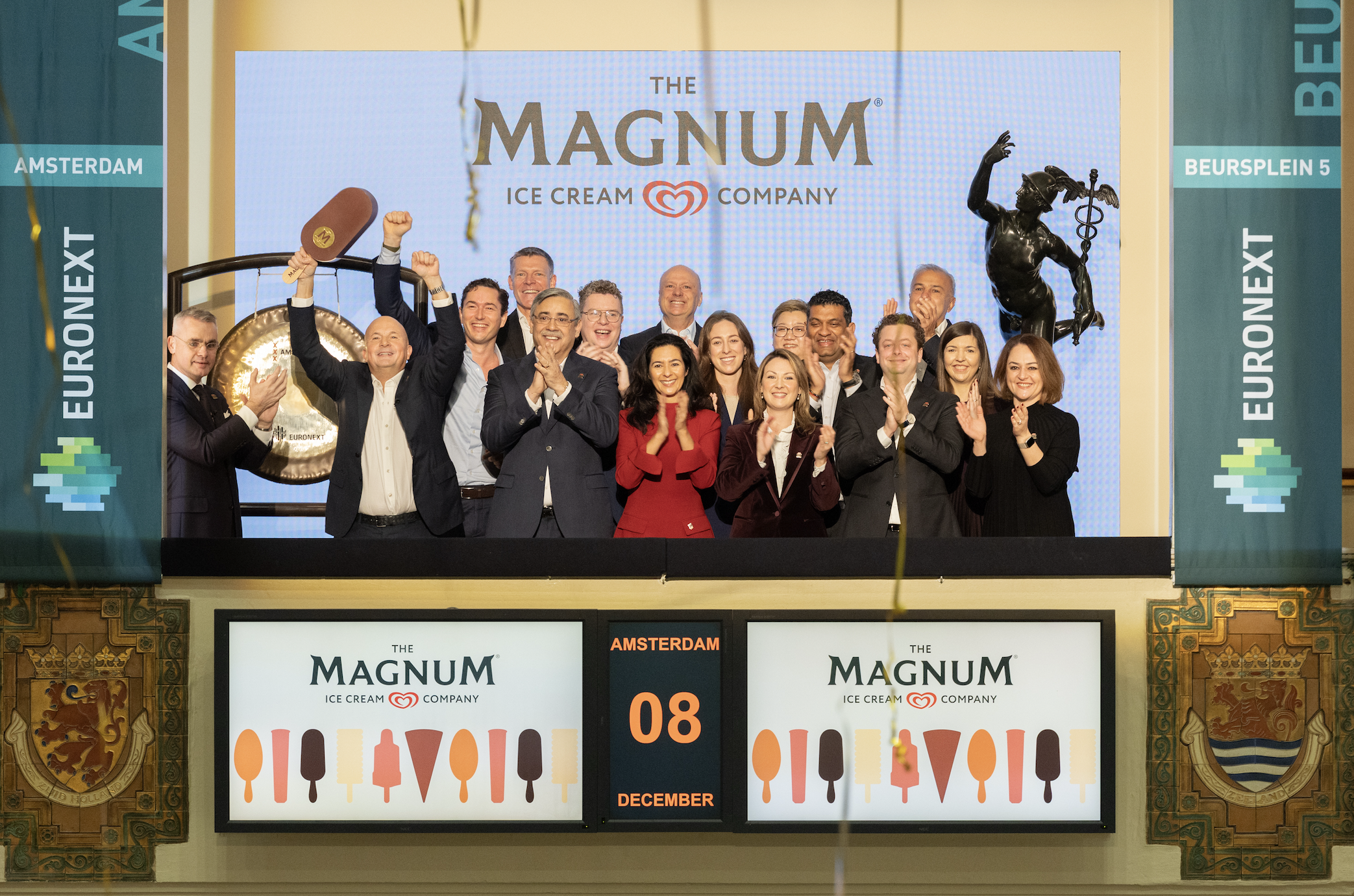 The Magnum Ice Cream Company betreedt Amsterdamse beurs