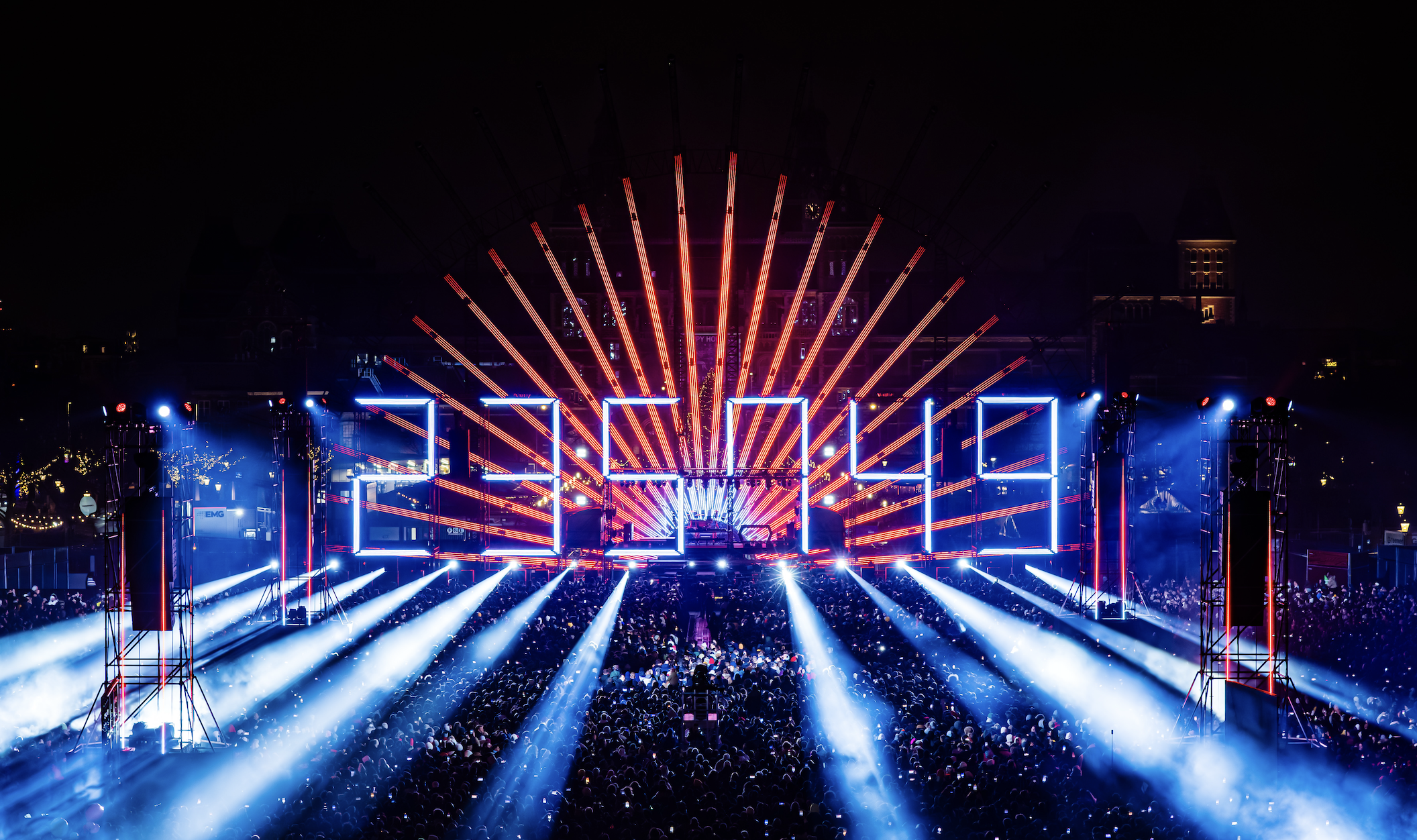 Museumplein verandert in Times Square tijdens jaarwisseling