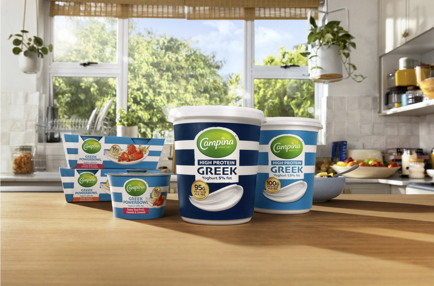 Campina introduceert high protein griekse yoghurt