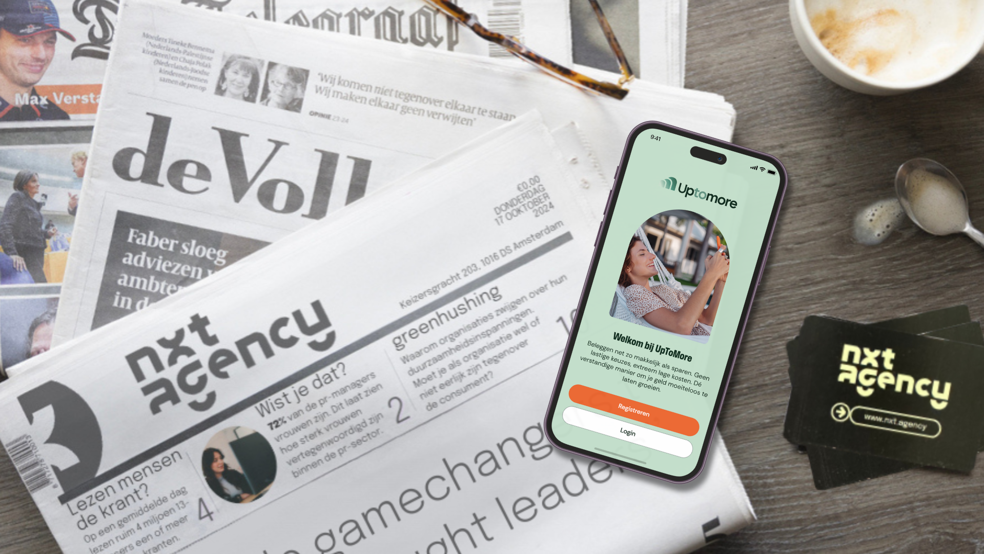 UpToMore en nxt agency maken beleggen toegankelijk voor iedereen