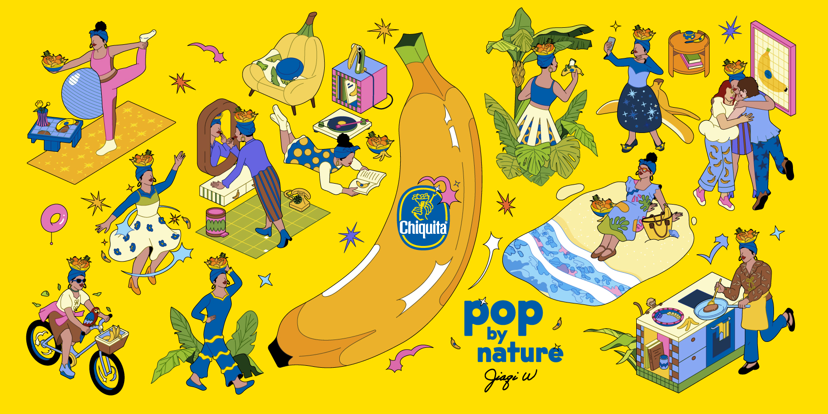 Miss Chiquita komt tot leven met nieuw Pop by Nature-kunstwerk