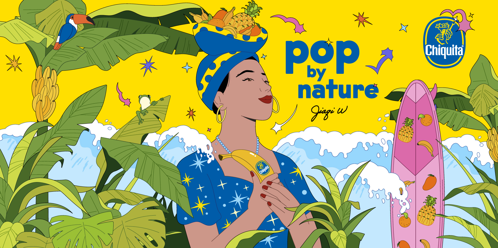 Kunstenares Wang herinterpreteert Miss Chiquita voor Pop by Nature