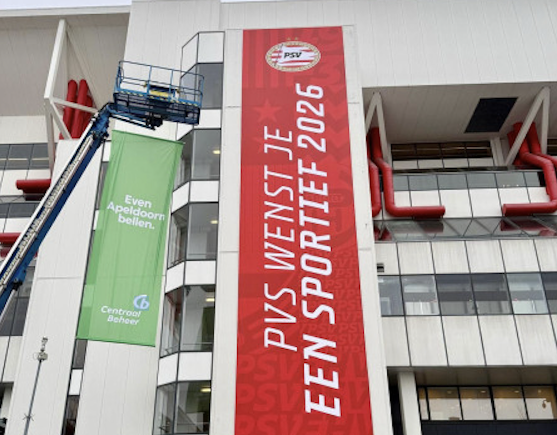 Centraal Beheer en TBWA\Neboko achter PVS-spandoek