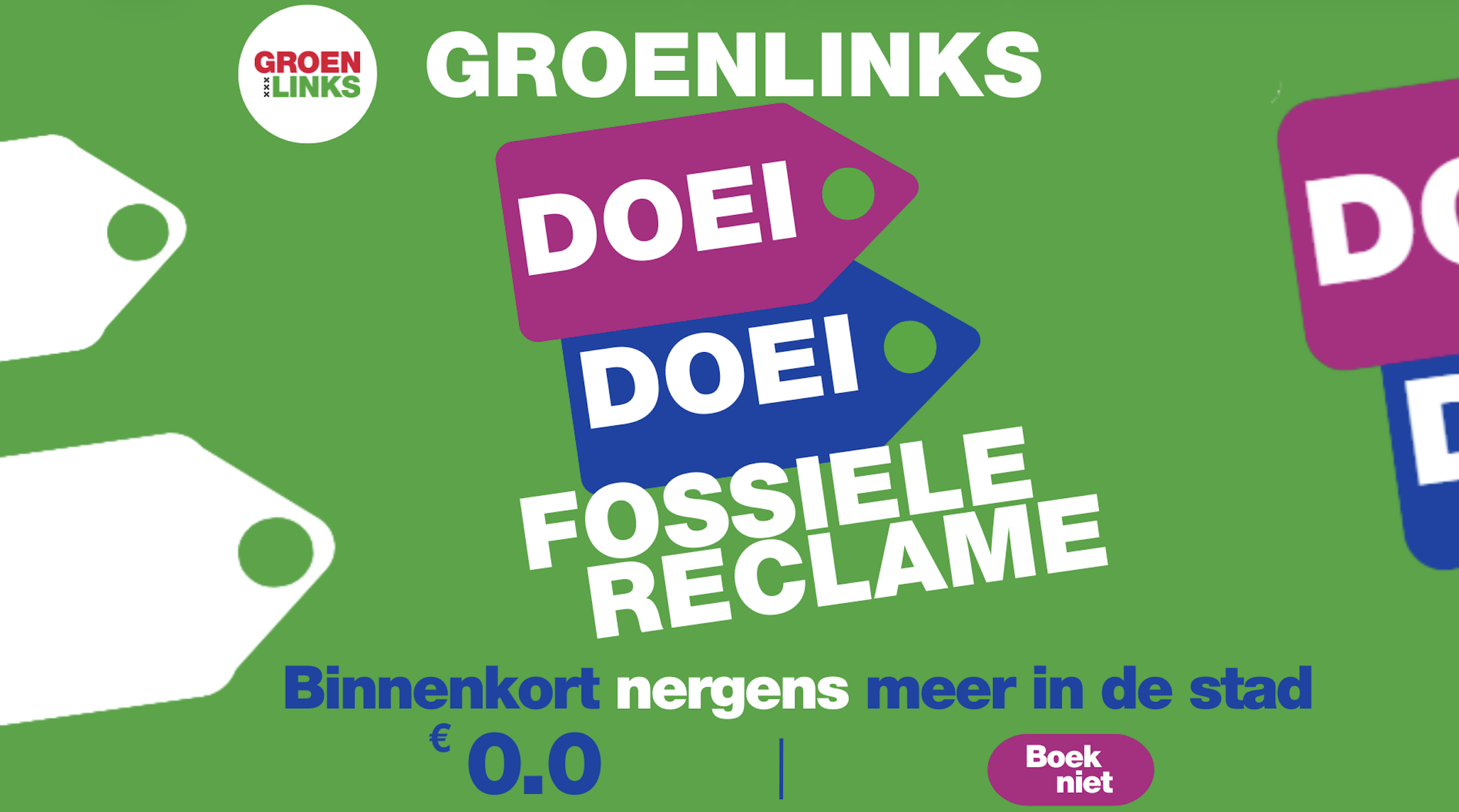 Fossiele reclame vanaf 1 mei verboden in Amsterdam
