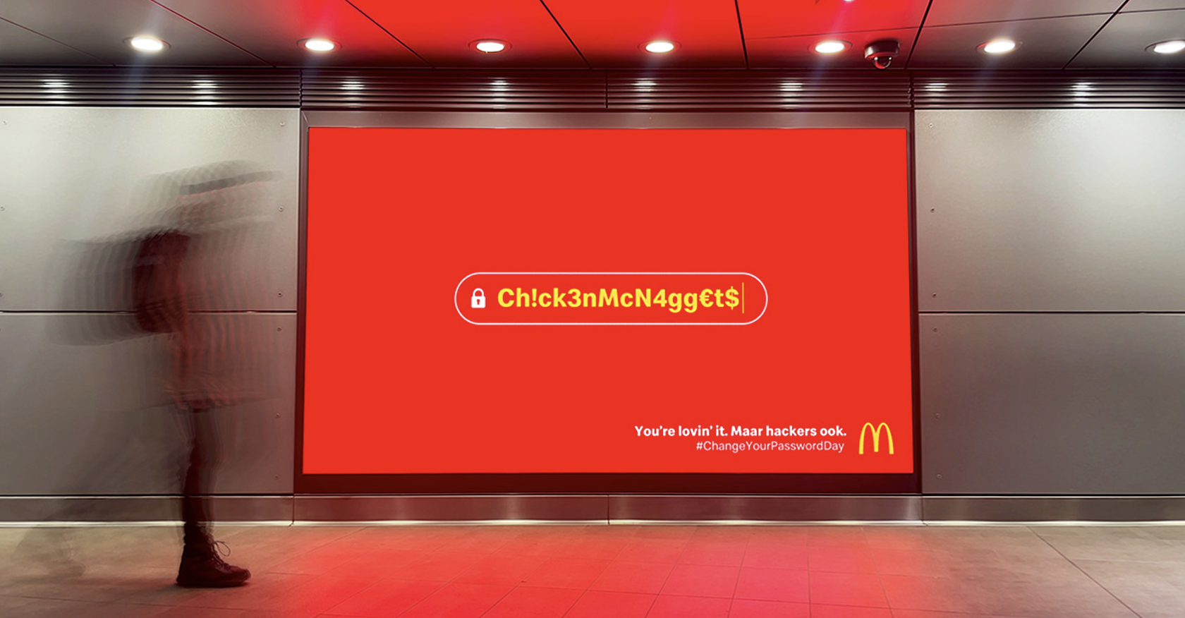 McDonald's en TBWA waarschuwen voor zwakke wachtwoorden