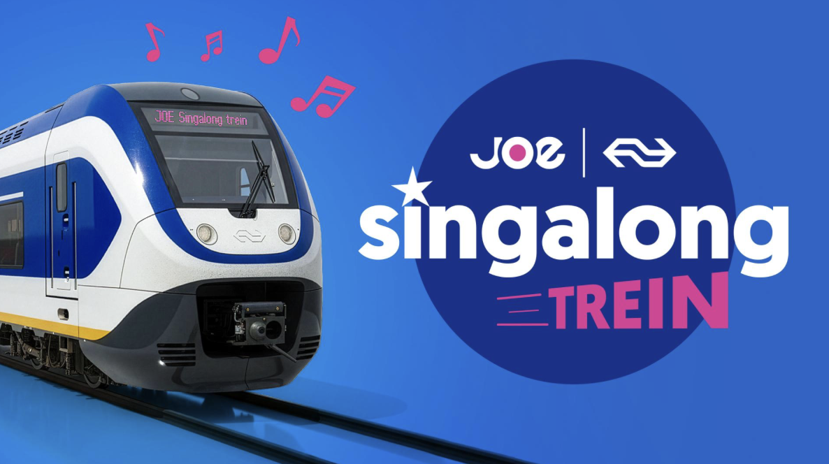 Joe en NS rijden door Nederland met 'Singalong Trein'