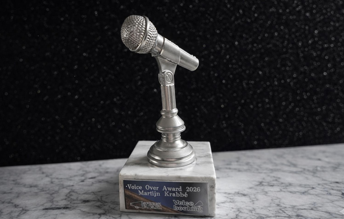 Martijn Krabbé wint Voice Over Award 2026