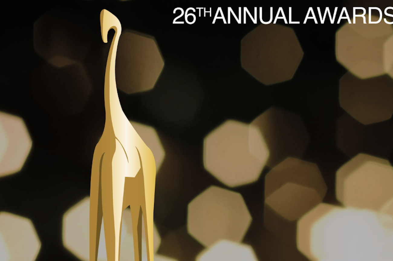 Dit zijn de nominaties voor de 26e editie Gouden Giraffe Awards