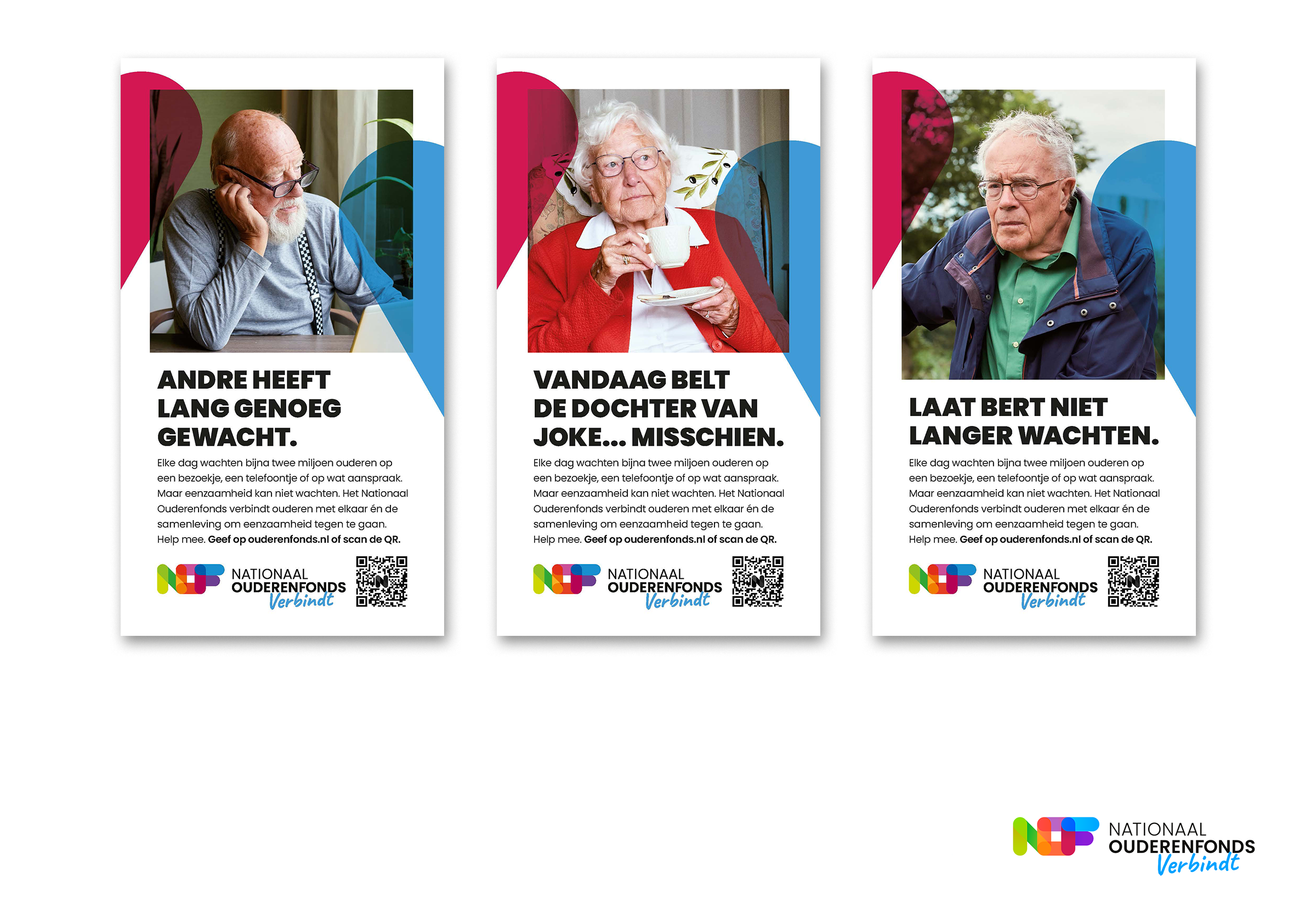 Het Nationaal Ouderenfonds slaat in nieuwe merkcampagne nieuwe weg in