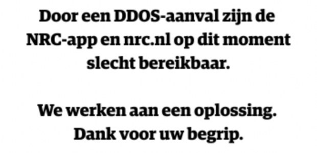 App en website NRC doelwit van DDoS-aanval