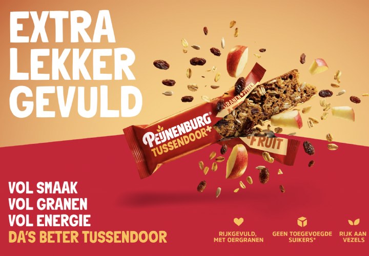 Peijnenburg zet in op vezelrijk met Tussendoor en Tussendoor+