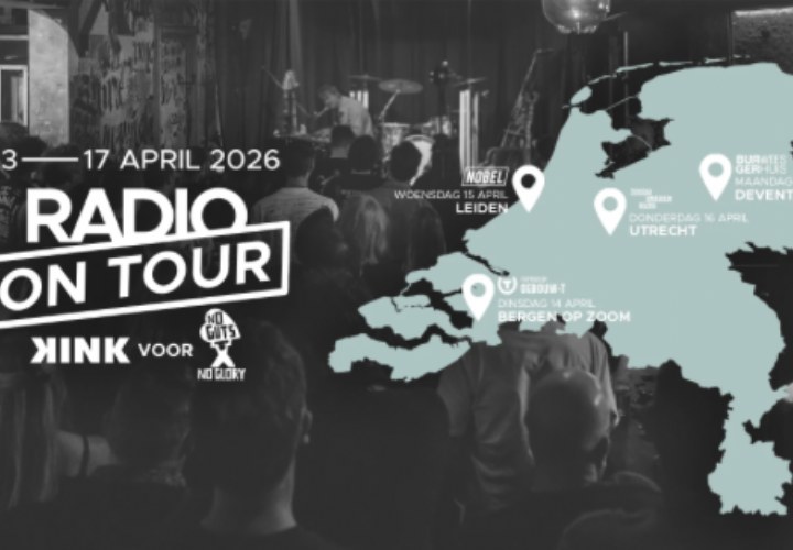 KINK trekt langs poppodia voor benefiettour met No Guts No Glory