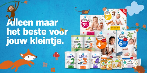 Albert Heijn lanceert vernieuwd baby- en peuterassortiment