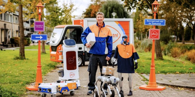 PostNL experimenteert met robots voor pakketbezorging
